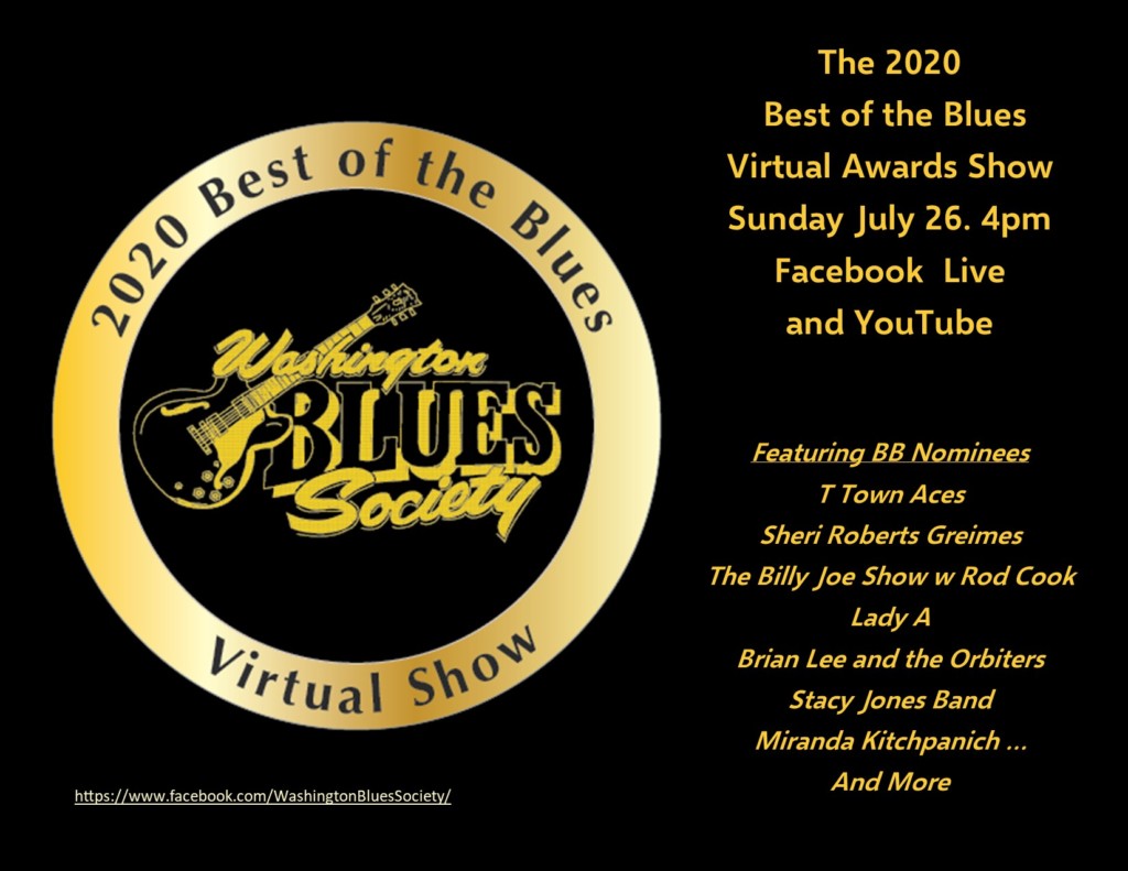 Washington Blues Society Presents The 2020 Best of the Blues Virtual